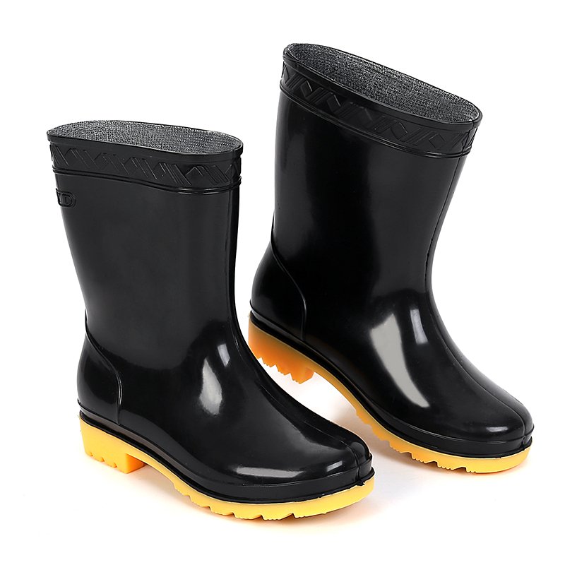 Very Cheap Black Safety Pvc Gum Boot Children Jelly Transparent Rubber Rain Boots