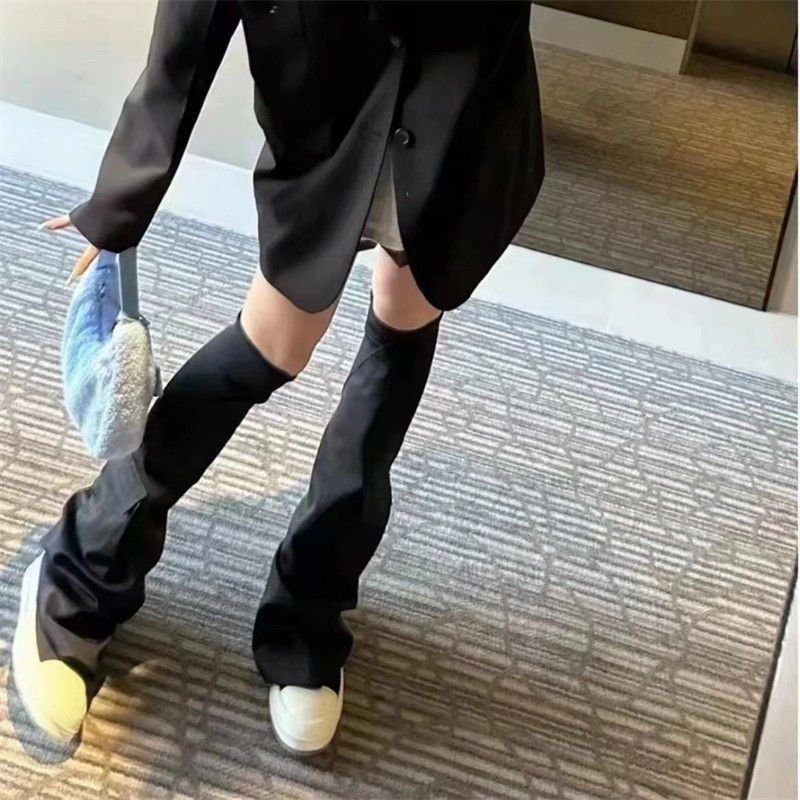 New Style Women Trousers Tube Boots Pocket Over-the knee Boots Feature Versatile Fashion Footwear Boots for Lady
