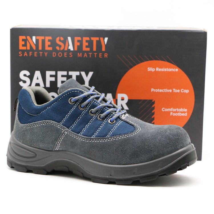ENTE SAFETY Spot goods new fashion anti-slip anti-smash durable Iron toe high cut work boots for men high quality safety boots
