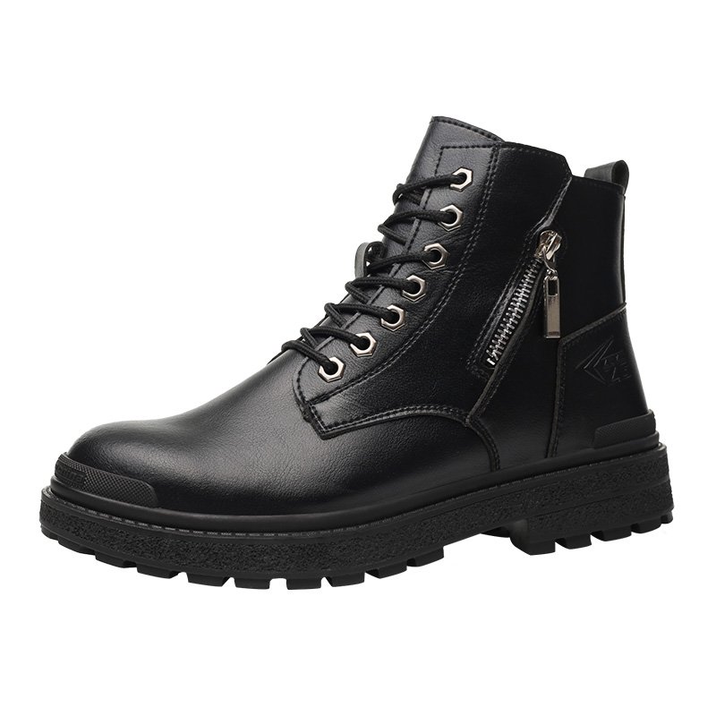 Wholesale brown microfibre leather upper rubber outsole with steel toe anti-smash anti-puncture work safety shoes boots