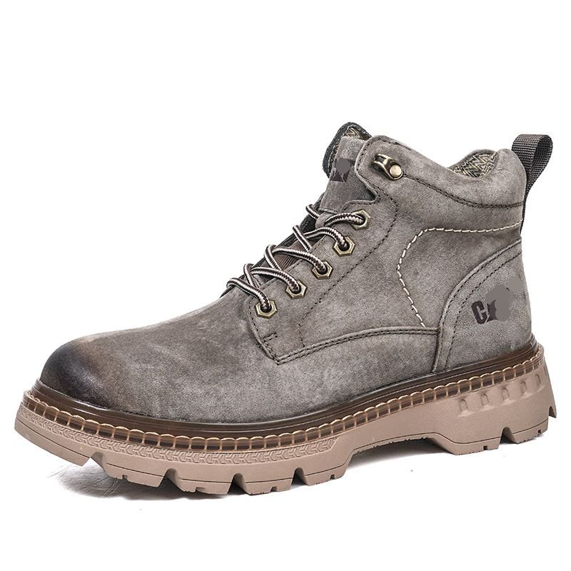 high quality new men's safari boots for men high quality top leather outdoor ankle boot shoes hiker brand pig skin 45# brand