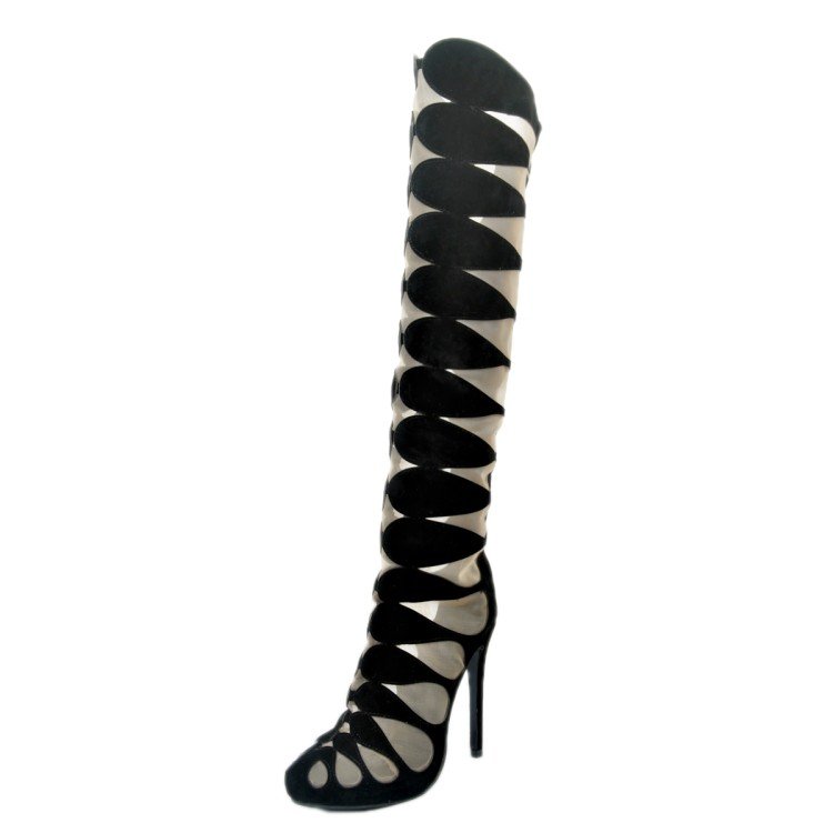 Universe WA168 summer black sandals high heels boots sandals new arrivals for women and ladies 2020