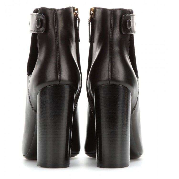 High quality thick high heel leather women ankle boots winter classy chelsea boots for ladies wholesale