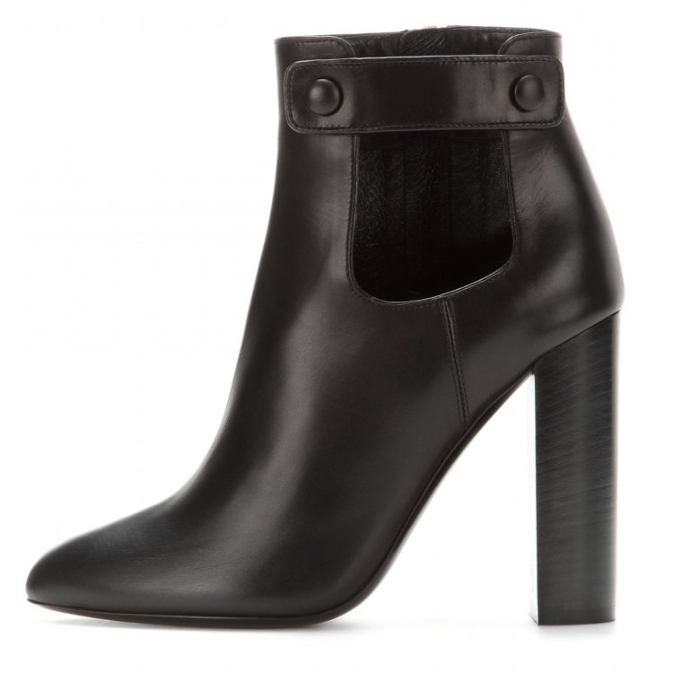 High quality thick high heel leather women ankle boots winter classy chelsea boots for ladies wholesale