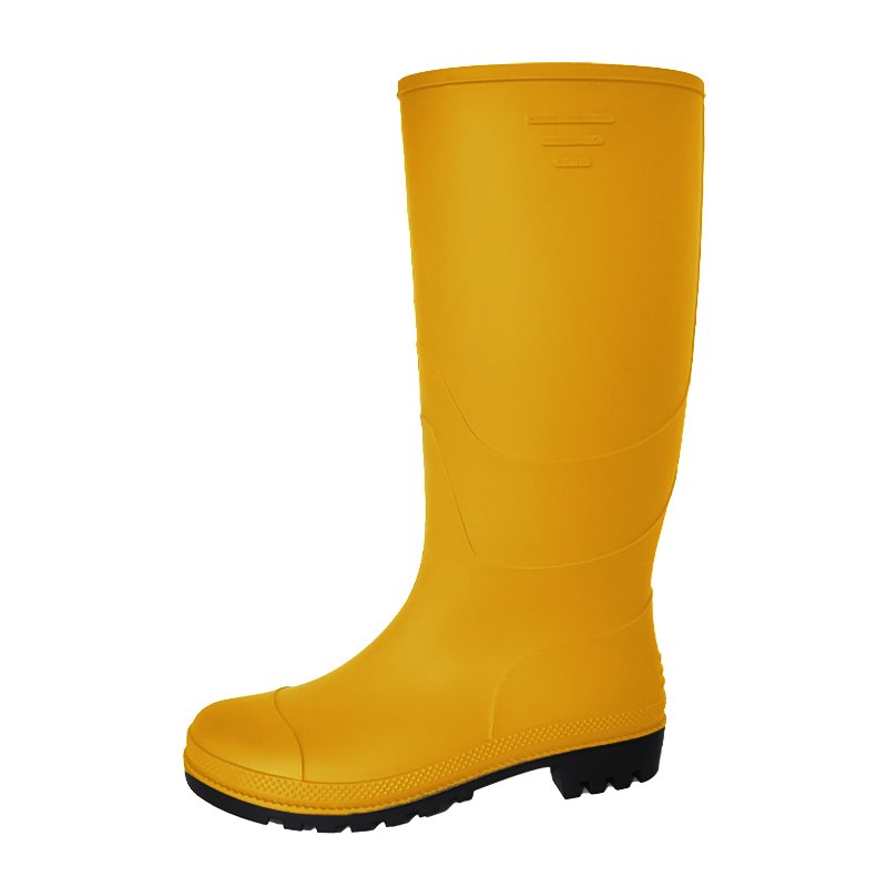 Yellow Pvc Rian boots water proof mens gumboots anti-slip sole wellington rain boots