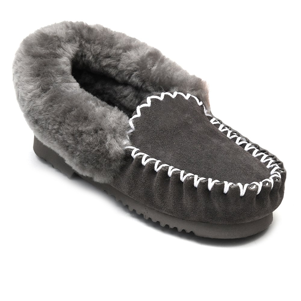 Lovely Style Women Flat Indoor Plush Warm Genuine Sheepskin Snow Boots for Wedding Customized Bridesmaid Slippers