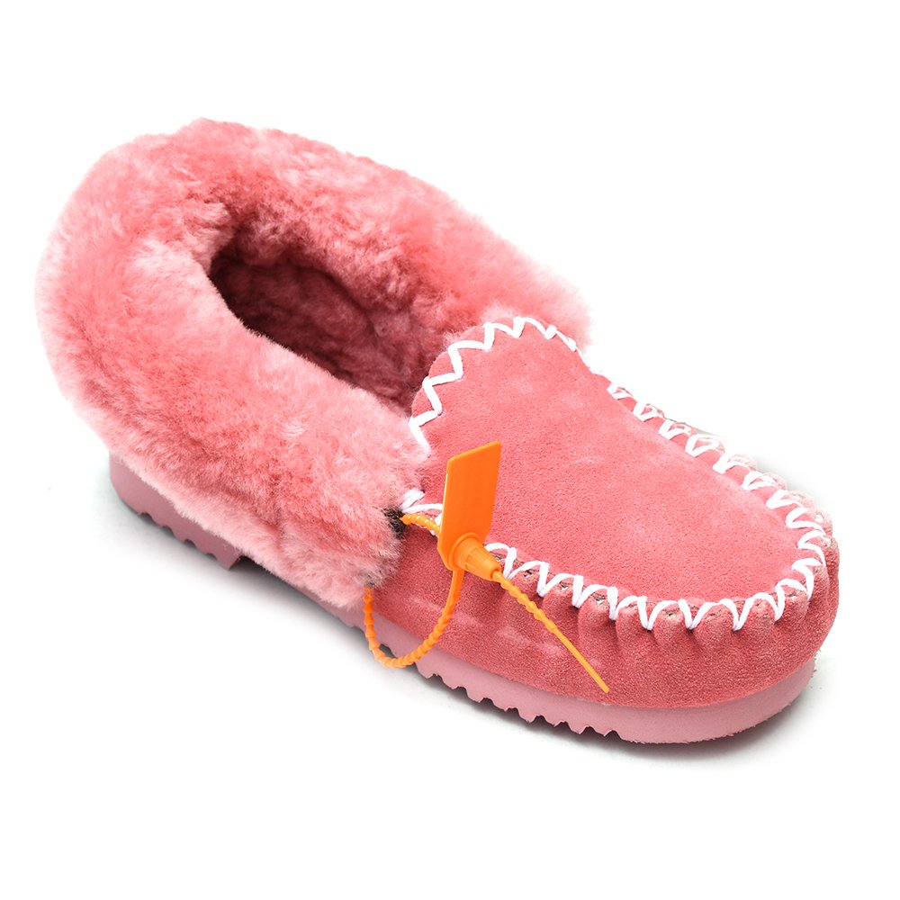 Lovely Style Women Flat Indoor Plush Warm Genuine Sheepskin Snow Boots for Wedding Customized Bridesmaid Slippers