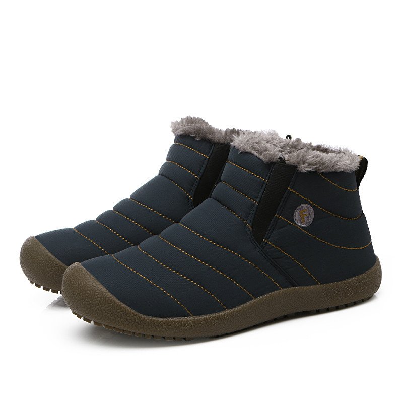 New Men's Cotton Winter Shoes Snow boots With Plush Ankle Boots