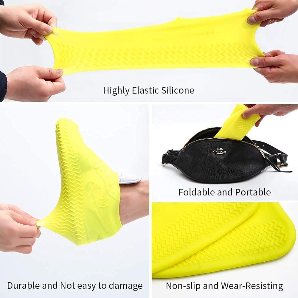 Low Price Custom Waterproof Shoe Cover Reusable Silicone Rubber Rain boots Anti Slip Unisex Protectors man women Shoes covers