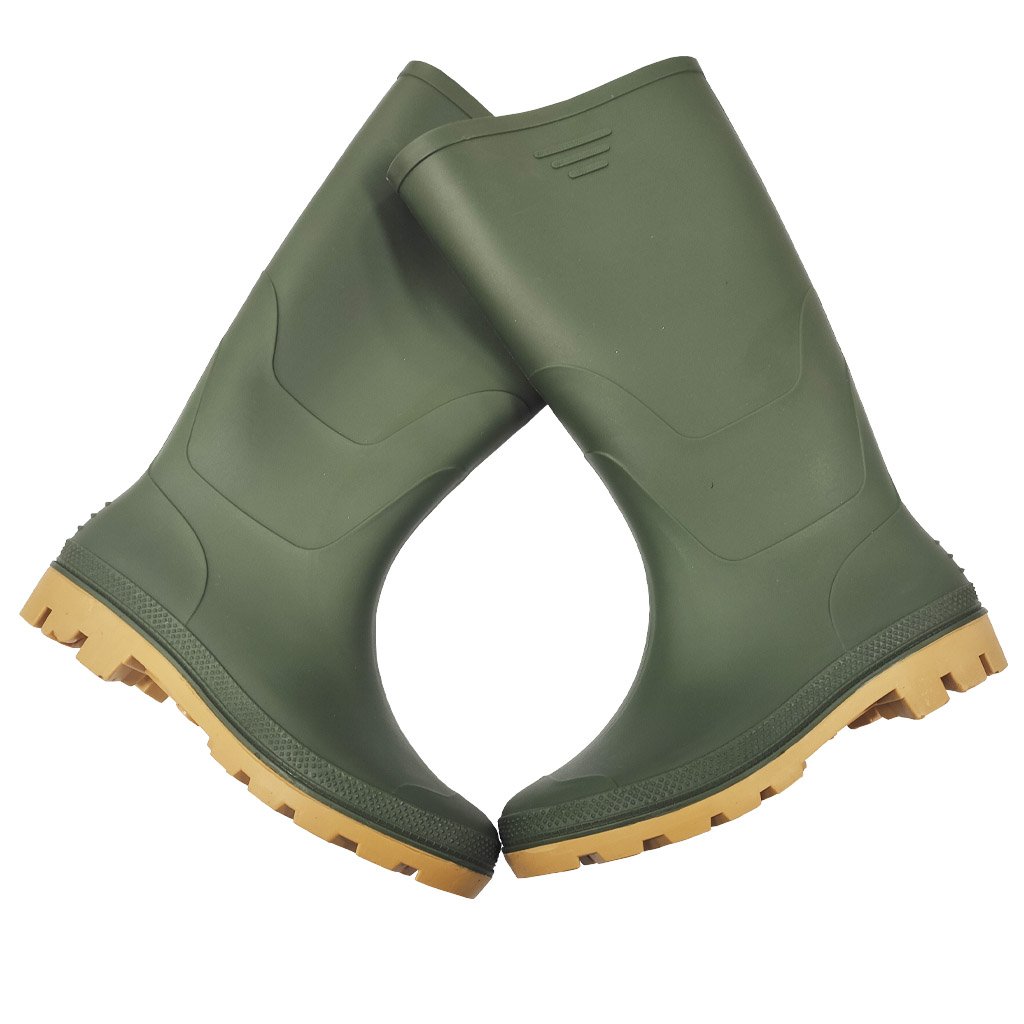 High Quality Safety PVC Rubber Shoes Industrial Working Boots For Worker Protection With Steel Toe PVC Rain Safety Boots