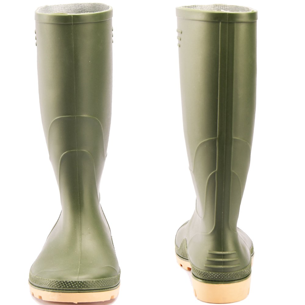 High Quality Safety PVC Rubber Shoes Industrial Working Boots For Worker Protection With Steel Toe PVC Rain Safety Boots