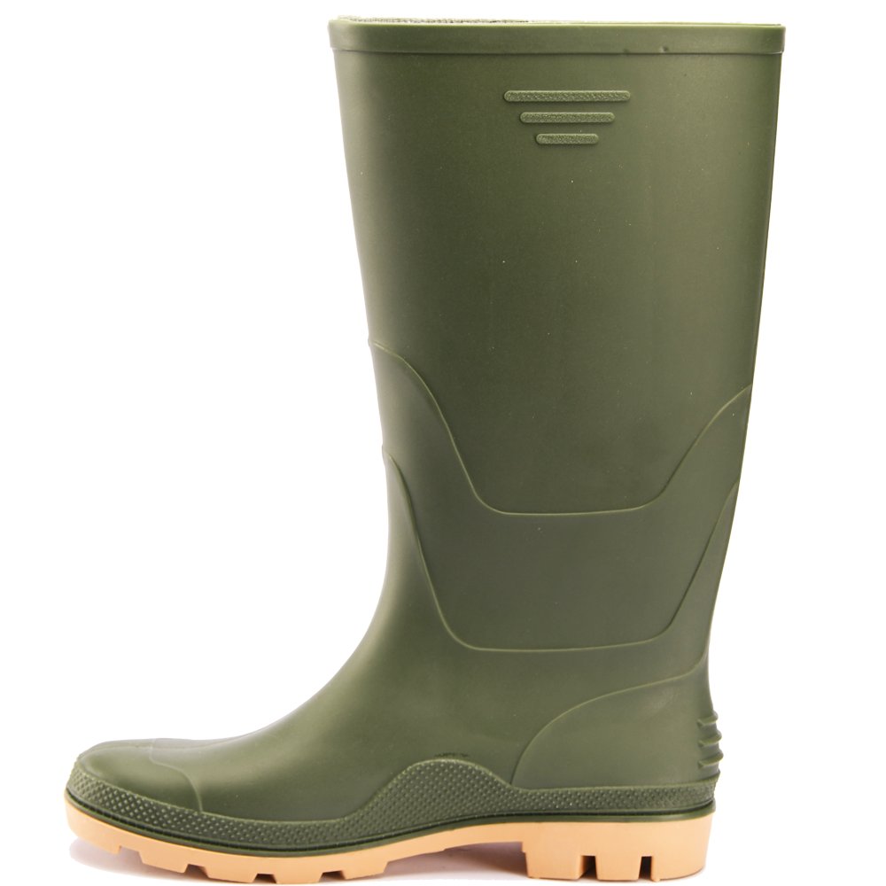 High Quality Safety PVC Rubber Shoes Industrial Working Boots For Worker Protection With Steel Toe PVC Rain Safety Boots