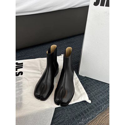 2023 New Slim Winter Short Boots Fashionable Open Edge Mid Sleeve Elastic Boots Women's Clipped Toe Chelsea Boots