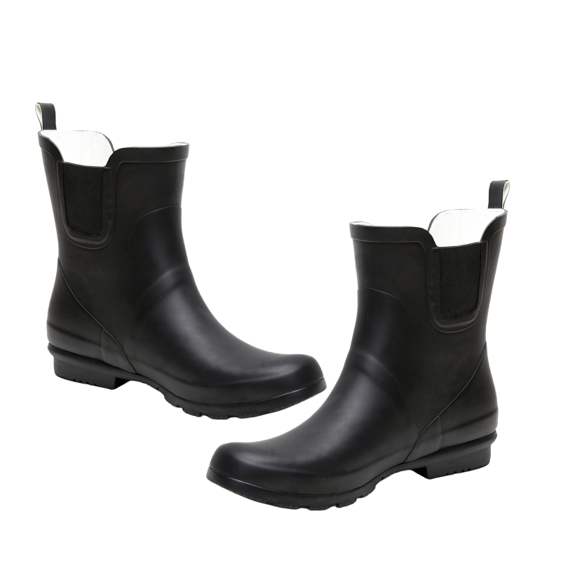 Fashionable Lightweight Work Ladies Rubber Anti Rain Boots Adult Rain Boots