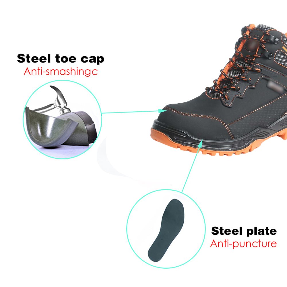 Wholesale High Quality Labor Footwear Anti-smashing Work Safety Shoes Boots for Men S3 with Steel Toe