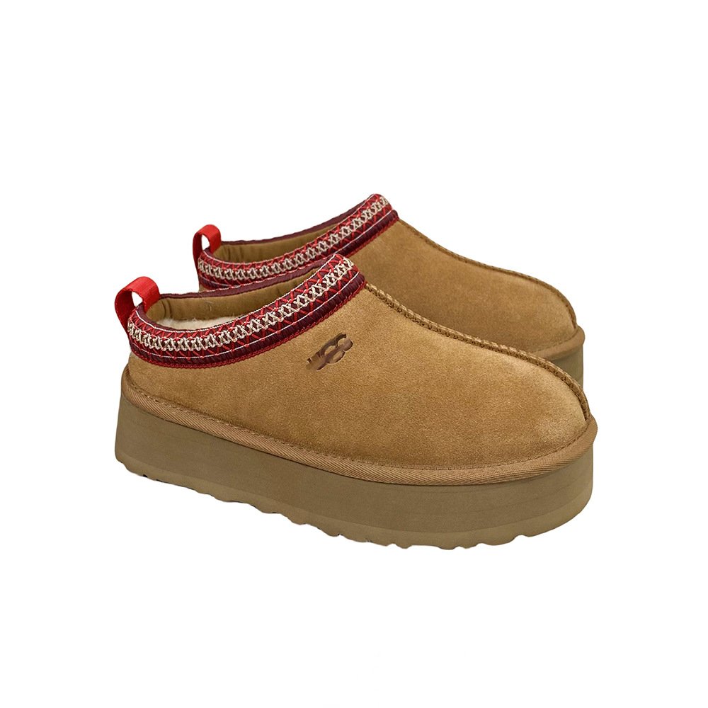 Wholesale Custom Ugly Australia Wool Sheepskin Genuine Leather Warm Slip-on Tasman Slippers Snow UG Boots Shoes For Women