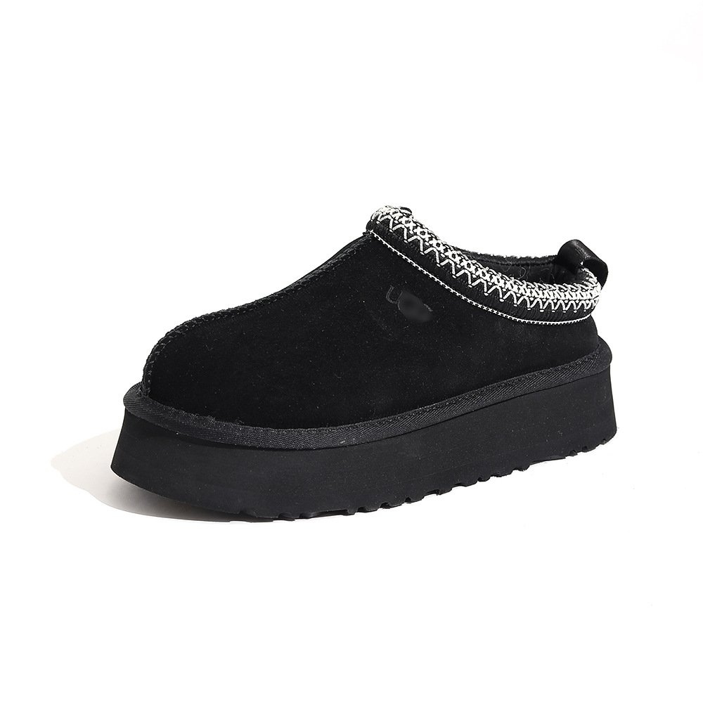 Wholesale Custom Ugly Australia Wool Sheepskin Genuine Leather Warm Slip-on Tasman Slippers Snow UG Boots Shoes For Women