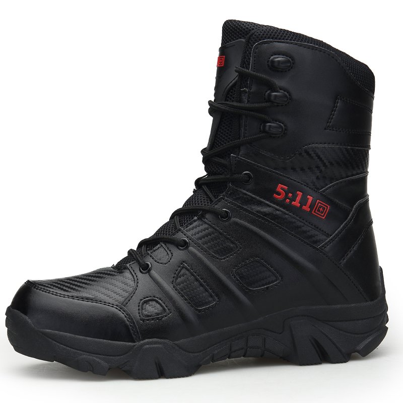 2023 Autumn Winter Middle Cut Ankle Outdoor Field Training Lightweight Hiking Boots Anti-slip Hiking Boots Cleats Shoes