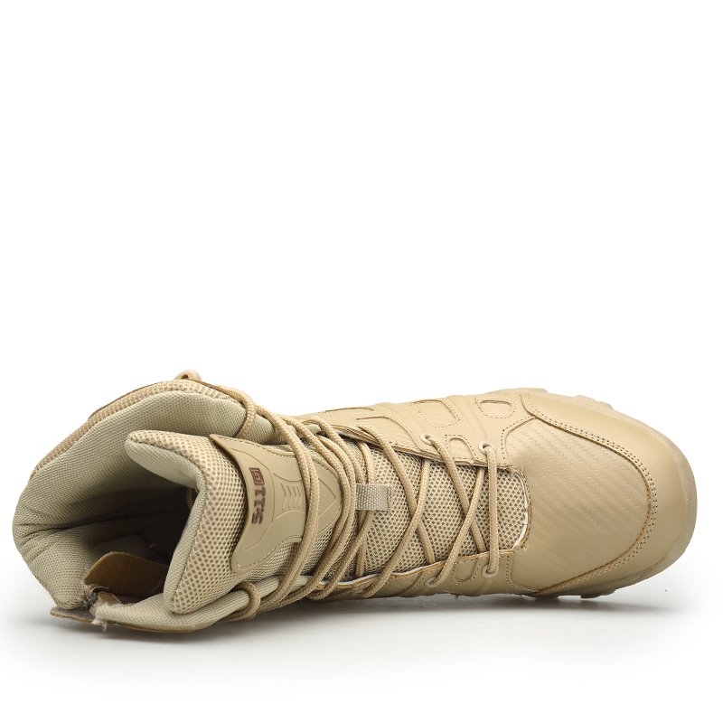 2023 Autumn Winter Middle Cut Ankle Outdoor Field Training Lightweight Hiking Boots Anti-slip Hiking Boots Cleats Shoes