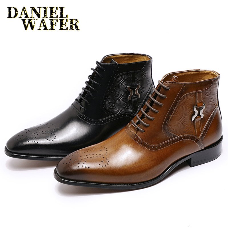 new arrival pointed leather boot dressage party men shoes