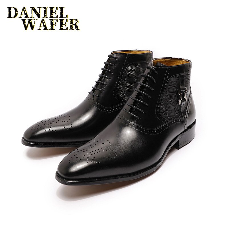 new arrival pointed leather boot dressage party men shoes