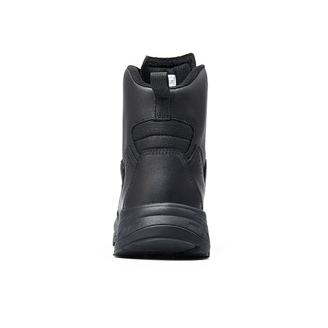 China Factory Wholesale Price Black Leather Ankle Combat Training Shoes Outdoor Full Grain Leather Officer Boots