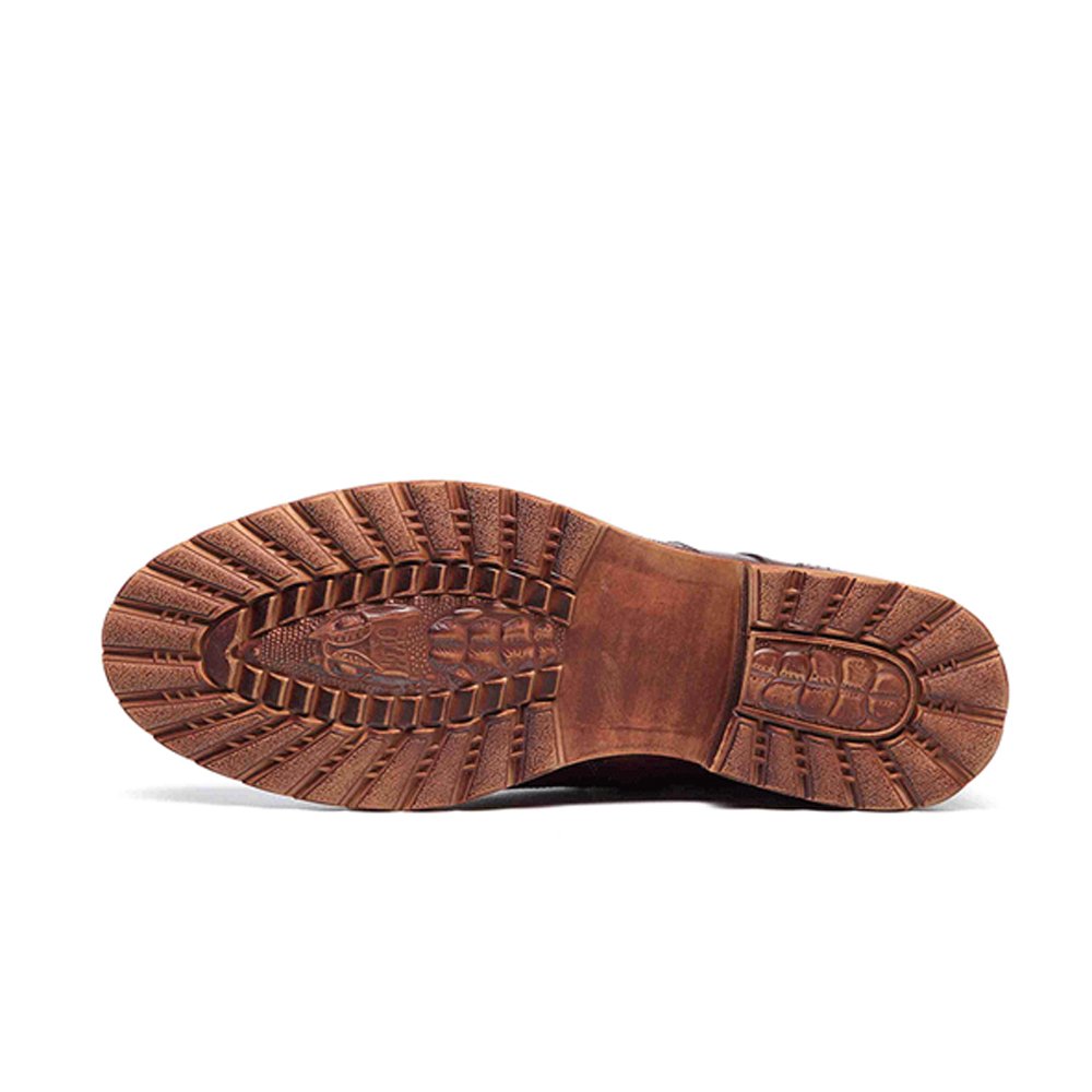 Factory Supply New Style Fashion Casual Handmade Men Genuine Leather Western Ankle Boots