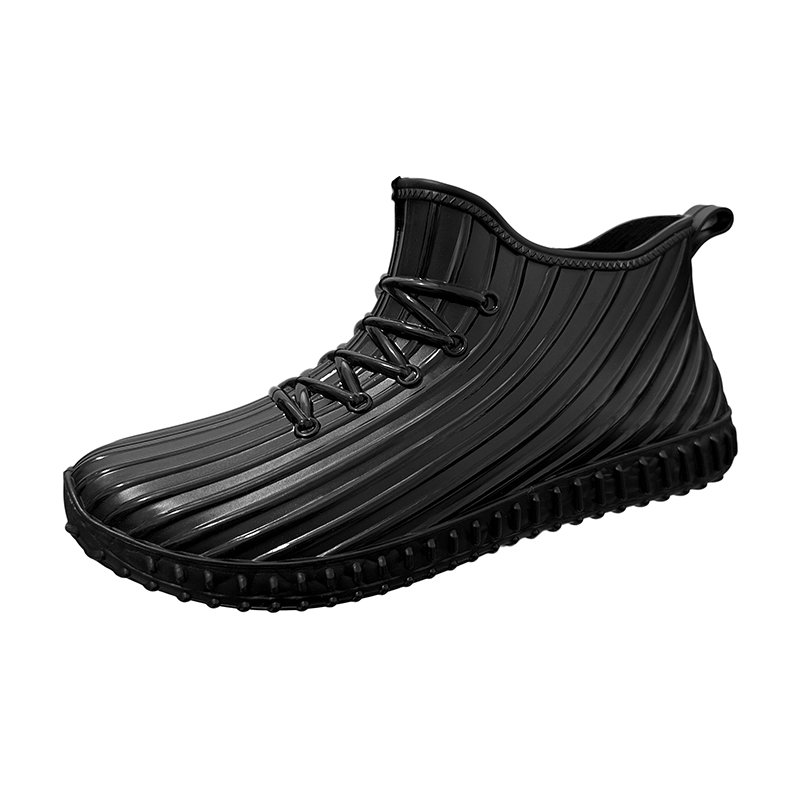 Anti-slip men's rain boots waterproof shoes new fashion short rain boots Korean style suit foot glue export cross-border