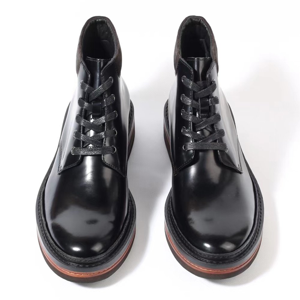 2024 New Leather Men'S Boots Leather Brand Winter Black Boots Men From China Wholesale