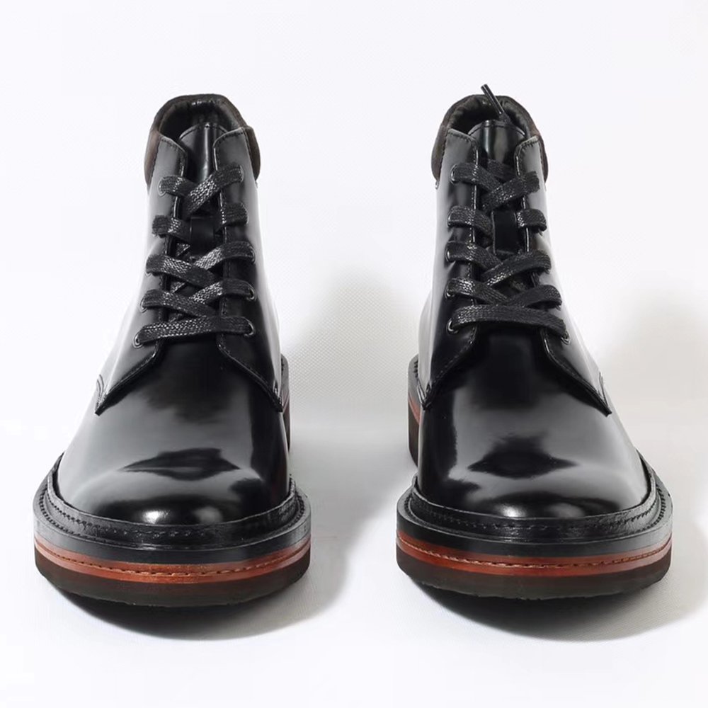 2024 New Leather Men'S Boots Leather Brand Winter Black Boots Men From China Wholesale