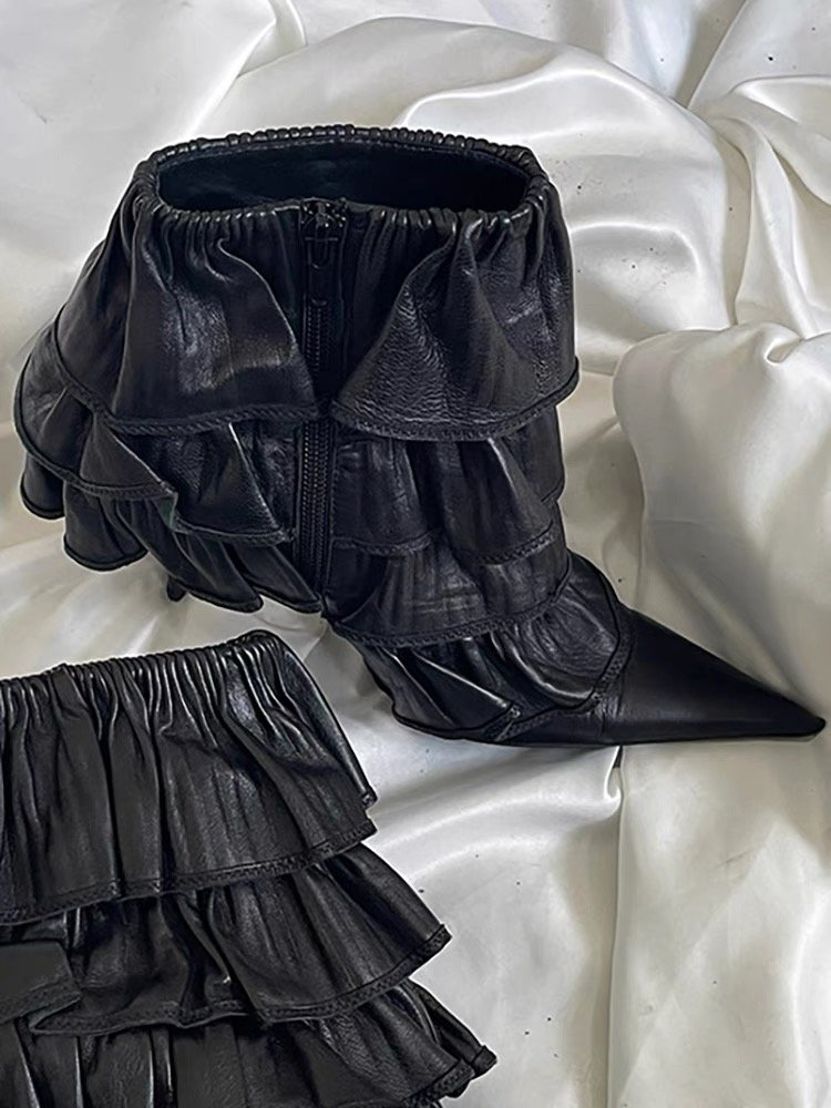 New design stilettos high heel elastic autumn winter tassel chic design ankle boots