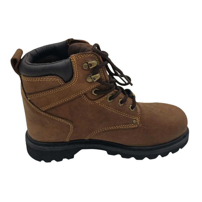 JDS Wholesale Outdoor Leather Steel Toe Safety Work Boots For Men