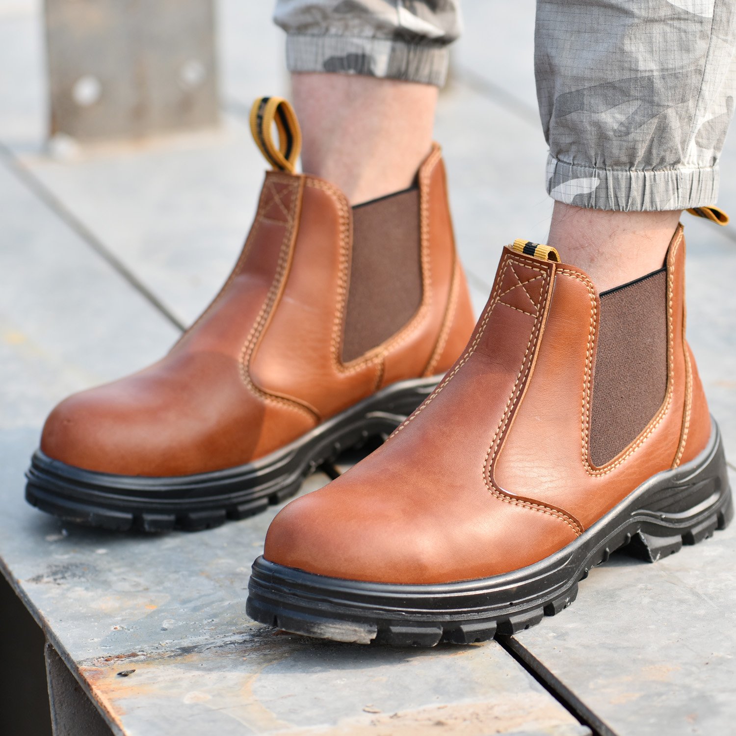 Stainless Steel Toe Cap Israel Safety Shoes Slip On Steel Cap Safety Boots Work Boots
