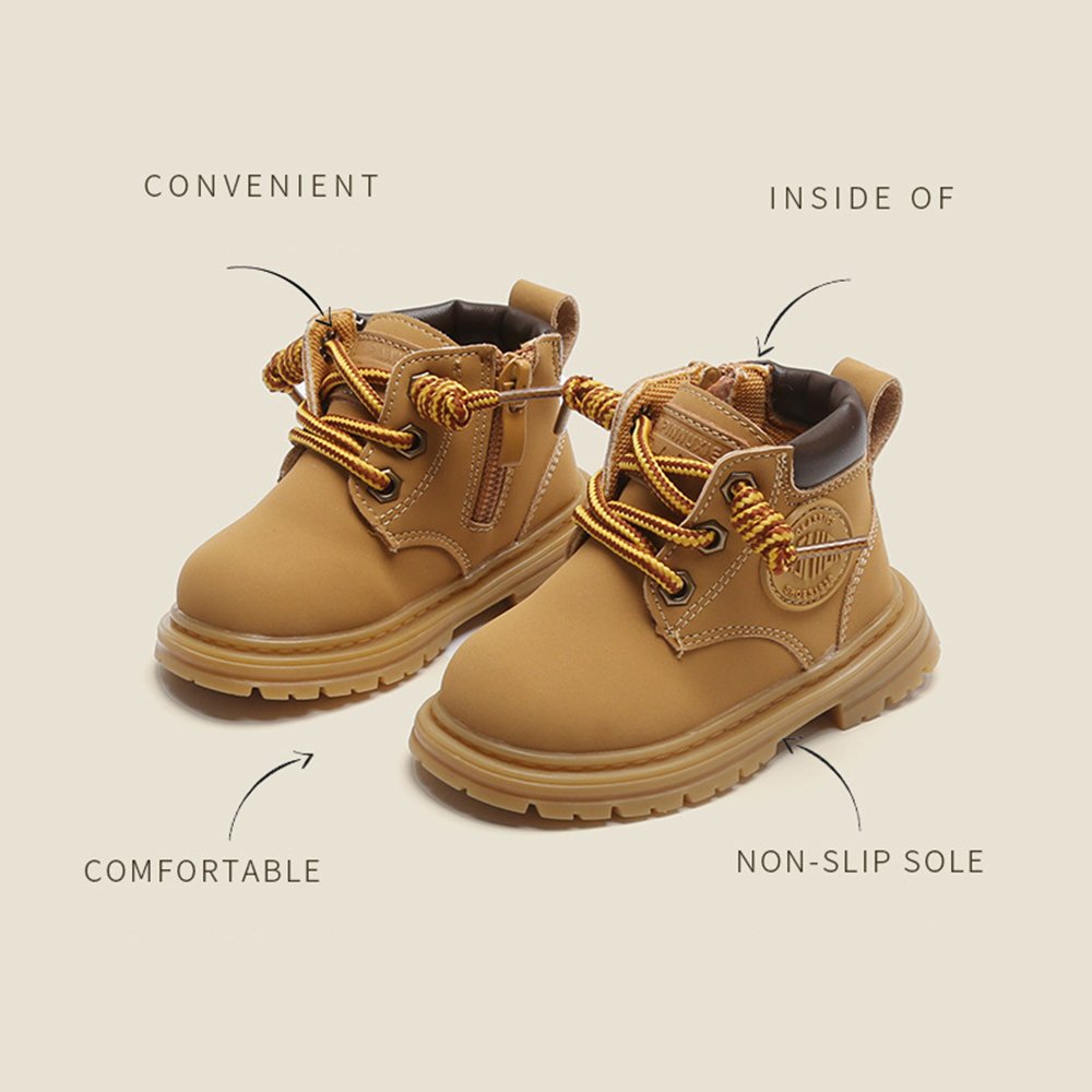 2022 latest design kids girl boy autumn and winter shoes light weight Microfiber high quality baby boots
