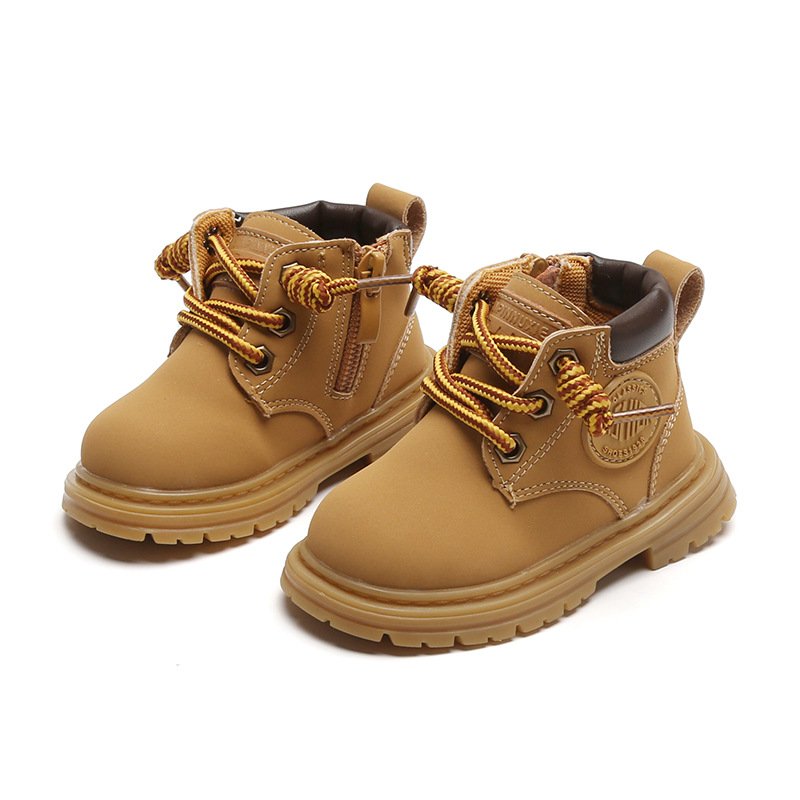 2022 latest design kids girl boy autumn and winter shoes light weight Microfiber high quality baby boots