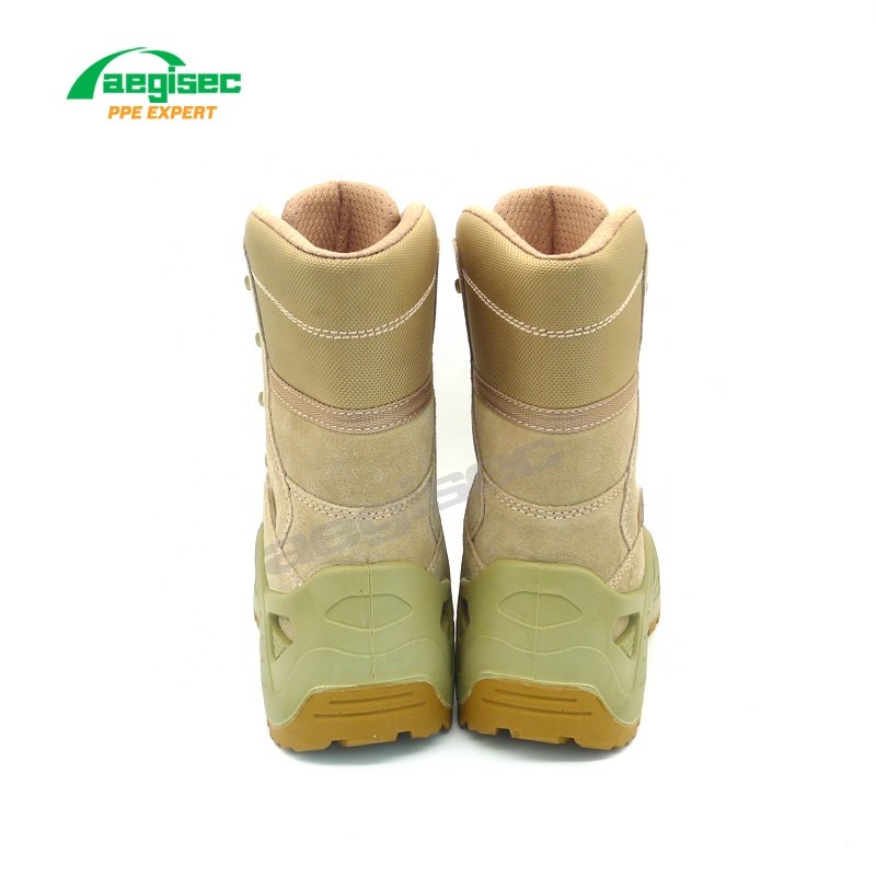 AEGISEC cow suede best desert hiking boots insulated slip oil resistant waterproof combat work boots