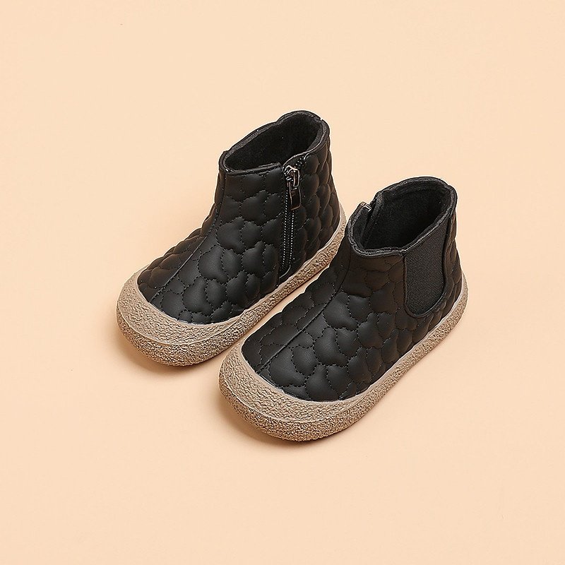 Hot Sell Children Thicken The Fleece Boots Girls Soft-Soled Boots Kids Children Black Boots For Girls