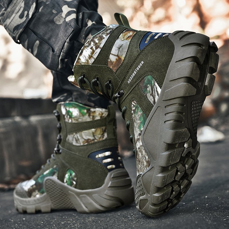Greatshoes Mens Custom Leather Safe Boots,Slip Resistant Jungle Boots,Hiking Shoes Boot Outdoor Boots For Man