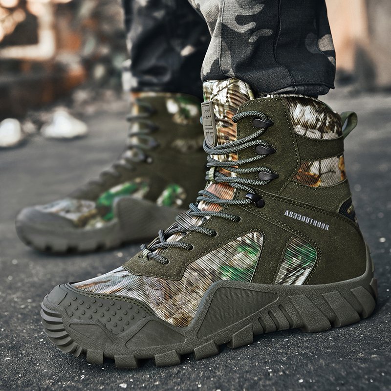 Greatshoes Mens Custom Leather Safe Boots,Slip Resistant Jungle Boots,Hiking Shoes Boot Outdoor Boots For Man
