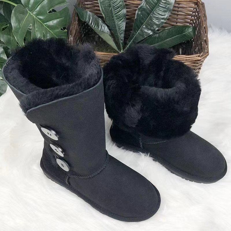 winter snow boots for women 2022 TPR sole faux fur lining casual snow boots
