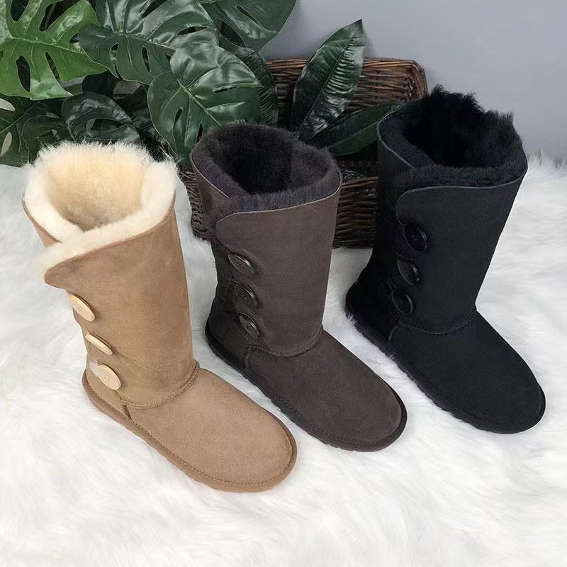winter snow boots for women 2022 TPR sole faux fur lining casual snow boots
