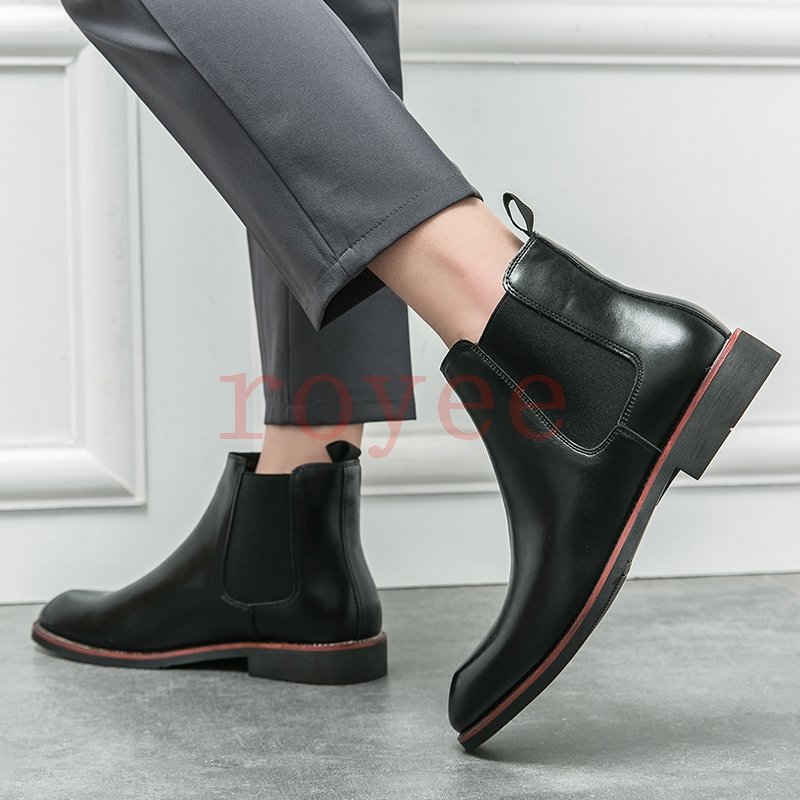 men casual shoes for mens shoes luxury brand high quality mens loafers black boots dress boots brown classic Wedding Shoes