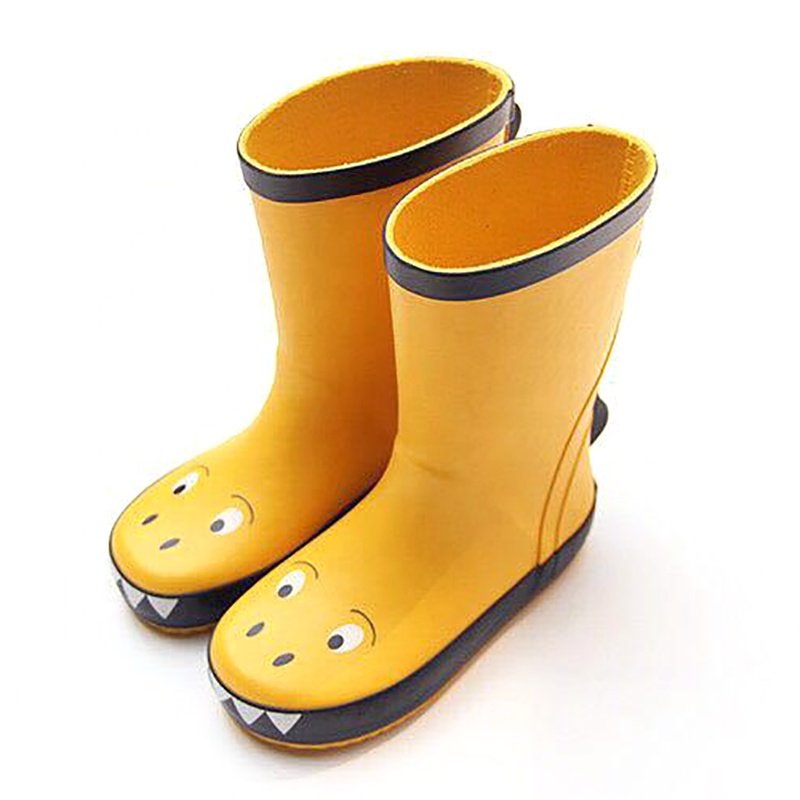 Water Shoes Three-dimensional Animal Dinosaur Non-slip Bee Rain Boots for Boys Cotton Fabric Unisex Silica Gel