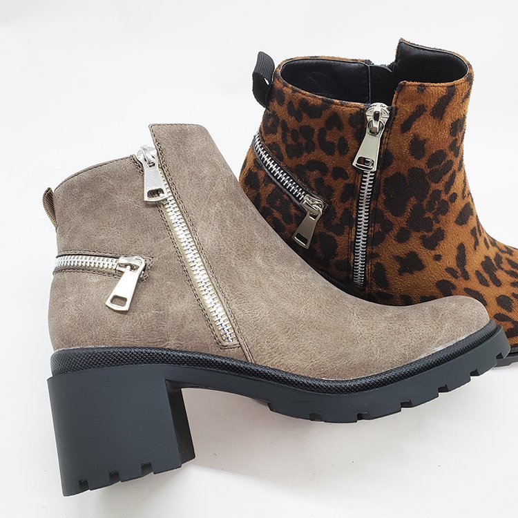 Lady Fashion Shoes Fashion Latest Design Booties Pu Leather Women Lady Ankle Short Chelsea Boots