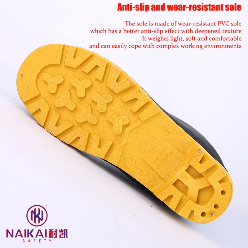 Factory Direct Sales PVC Rain Boots Waterproof For Fishing Steel Toe Wholesale Waterproof Safety Agriculture Rain Boots