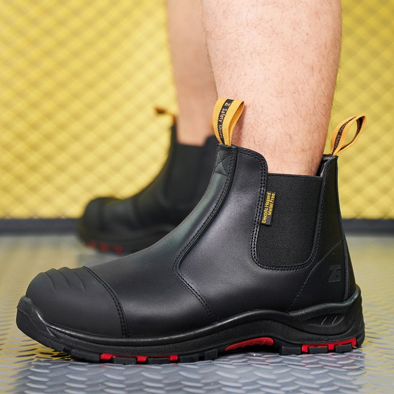 Hot Selling High Cut steel toe WaterProof Safety Shoes , smooth leather Mining Work Safety Boots