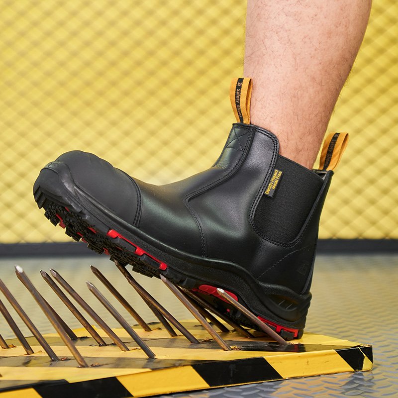 Hot Selling High Cut steel toe WaterProof Safety Shoes , smooth leather Mining Work Safety Boots