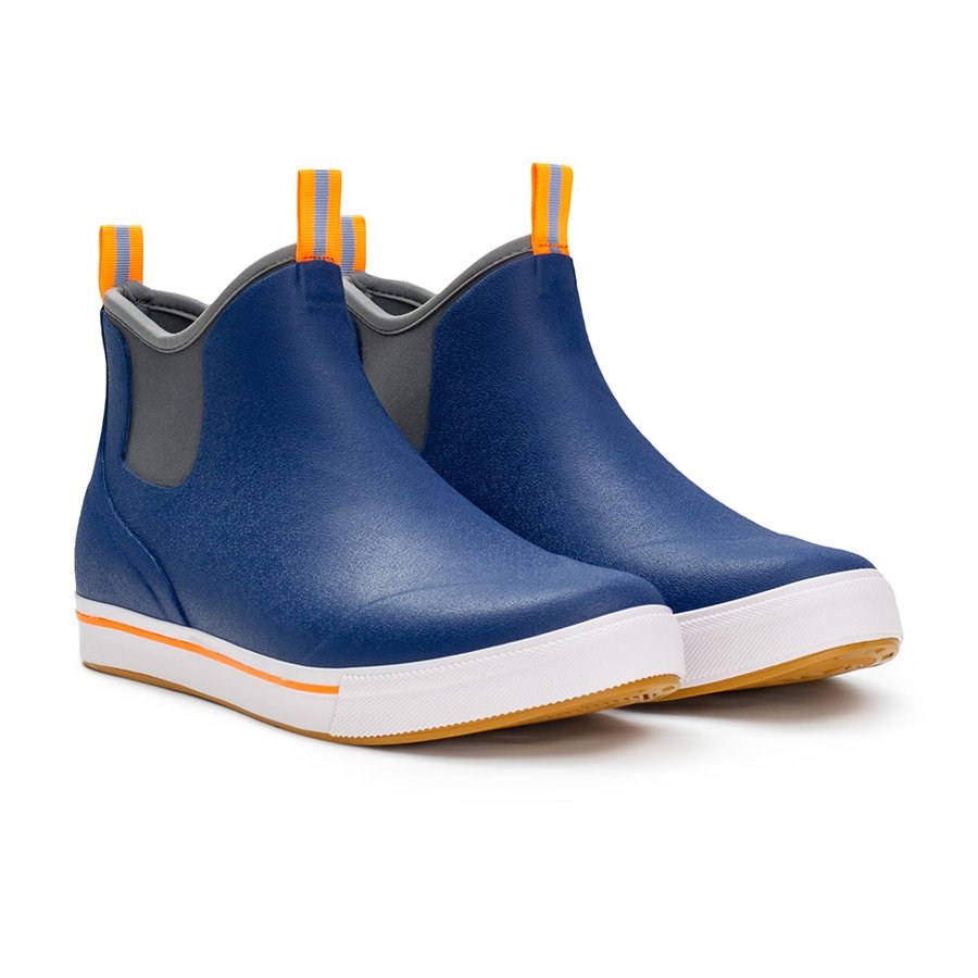 Men Waterproof Fishing Rain Boots Anti-Slip Rubber Boots with Breathable Neoprene Lining