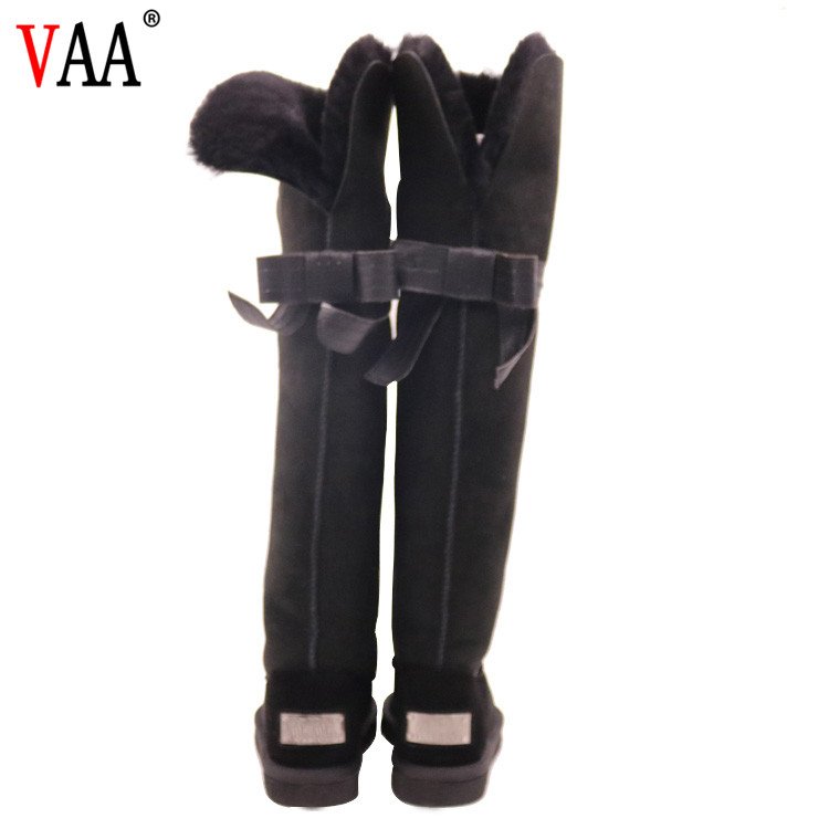 CF-118 Free Samples Double Face Australian Sheepskin Warm Winter Snow High Boots