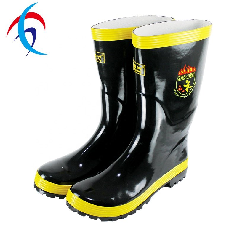 Manufacturer Quality Working Rubber Fire Fighting Boot